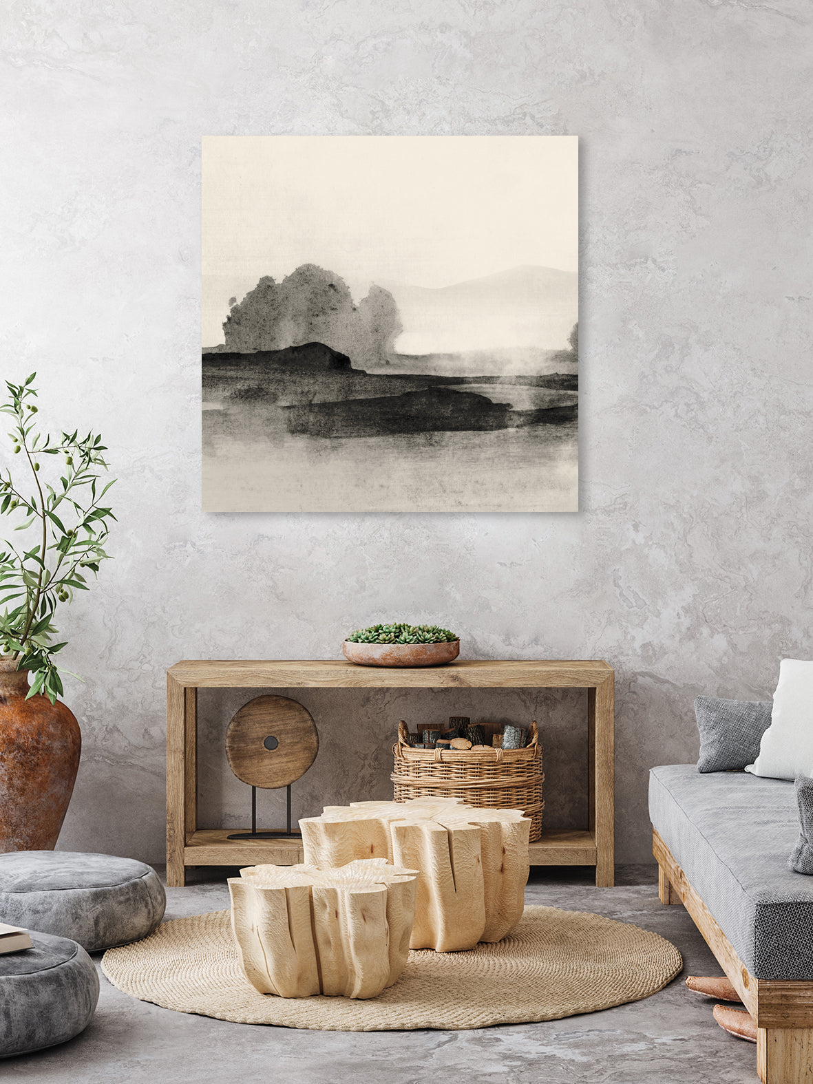 Land 1 by Dan Hobday on GIANT ART - landscape abstraction