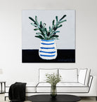 Navy Olive Master by Angela on GIANT ART - green illustration painterly