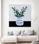 Navy Olive Master by Angela on GIANT ART - green illustration painterly