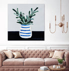 Navy Olive Master by Angela on GIANT ART - green illustration painterly