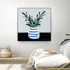 Navy Olive Master by Angela on GIANT ART - green illustration painterly