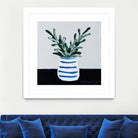 Navy Olive Master by Angela on GIANT ART - green illustration painterly