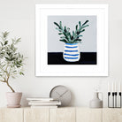 Navy Olive Master by Angela on GIANT ART - green illustration painterly