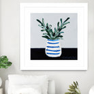 Navy Olive Master by Angela on GIANT ART - green illustration painterly