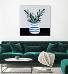 Navy Olive Master by Angela on GIANT ART - green illustration painterly