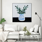 Navy Olive Master by Angela on GIANT ART - green illustration painterly