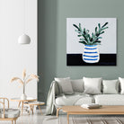 Navy Olive Master by Angela on GIANT ART - green illustration painterly