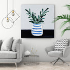 Navy Olive Master by Angela on GIANT ART - green illustration painterly