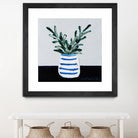 Navy Olive Master by Angela on GIANT ART - green illustration painterly