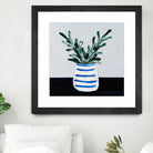 Navy Olive Master by Angela on GIANT ART - green illustration painterly