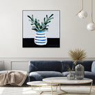 Navy Olive Master by Angela on GIANT ART - green illustration painterly