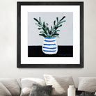 Navy Olive Master by Angela on GIANT ART - green illustration painterly