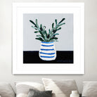 Navy Olive Master by Angela on GIANT ART - green illustration painterly