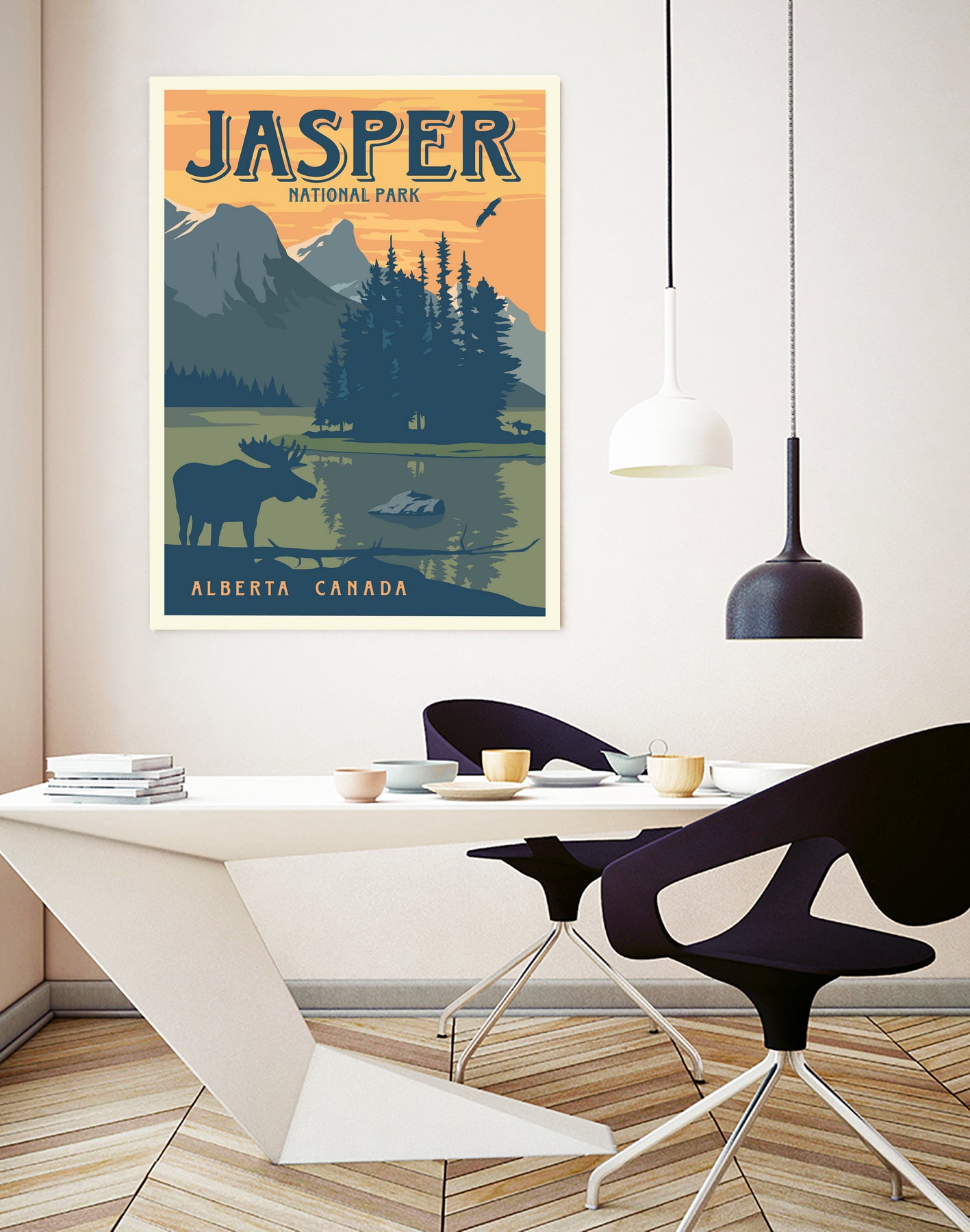 Jasper National Park by Retrodome on GIANT ART