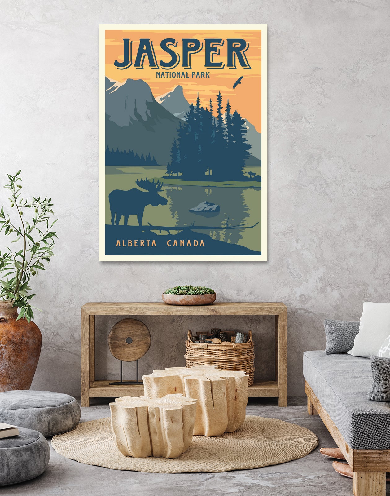 Jasper National Park by Retrodome on GIANT ART
