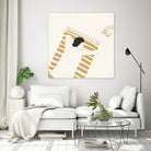 Burning Thoughts by Andi Bell Art on GIANT ART - landscape black and beige