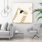 Burning Thoughts by Andi Bell Art on GIANT ART - landscape black and beige