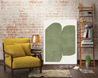 Green Paper Cut Modern by THE MIUUS STUDIO on GIANT ART - watercolor abstract