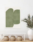 Green Paper Cut Modern by THE MIUUS STUDIO on GIANT ART - watercolor abstract