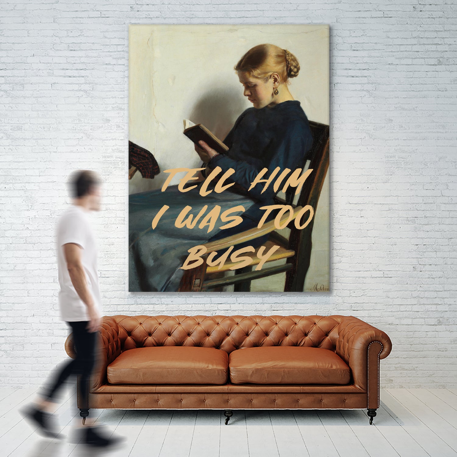 Tell Him I Was To Busy by The Art Concept on GIANT ART - clothing text & quotes clothing