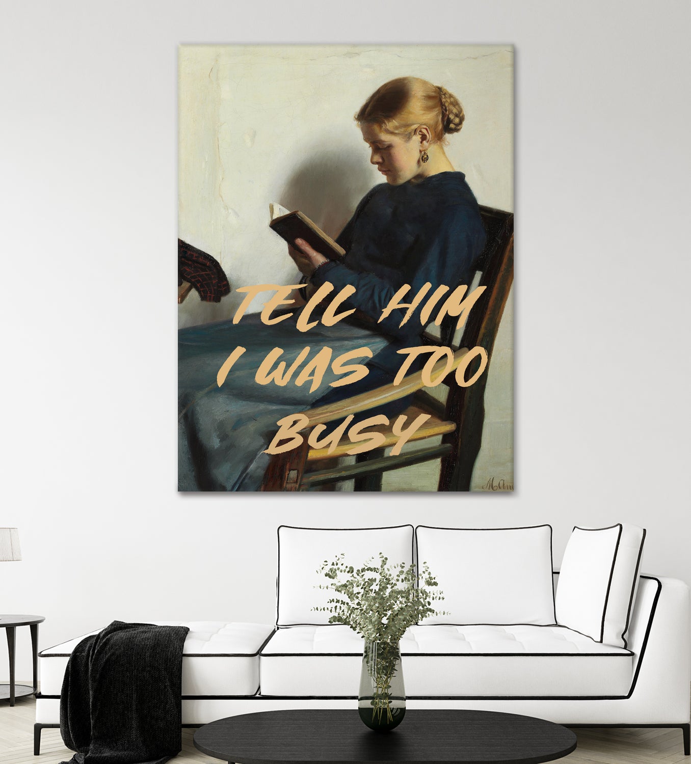 Tell Him I Was To Busy by The Art Concept on GIANT ART - clothing text & quotes clothing