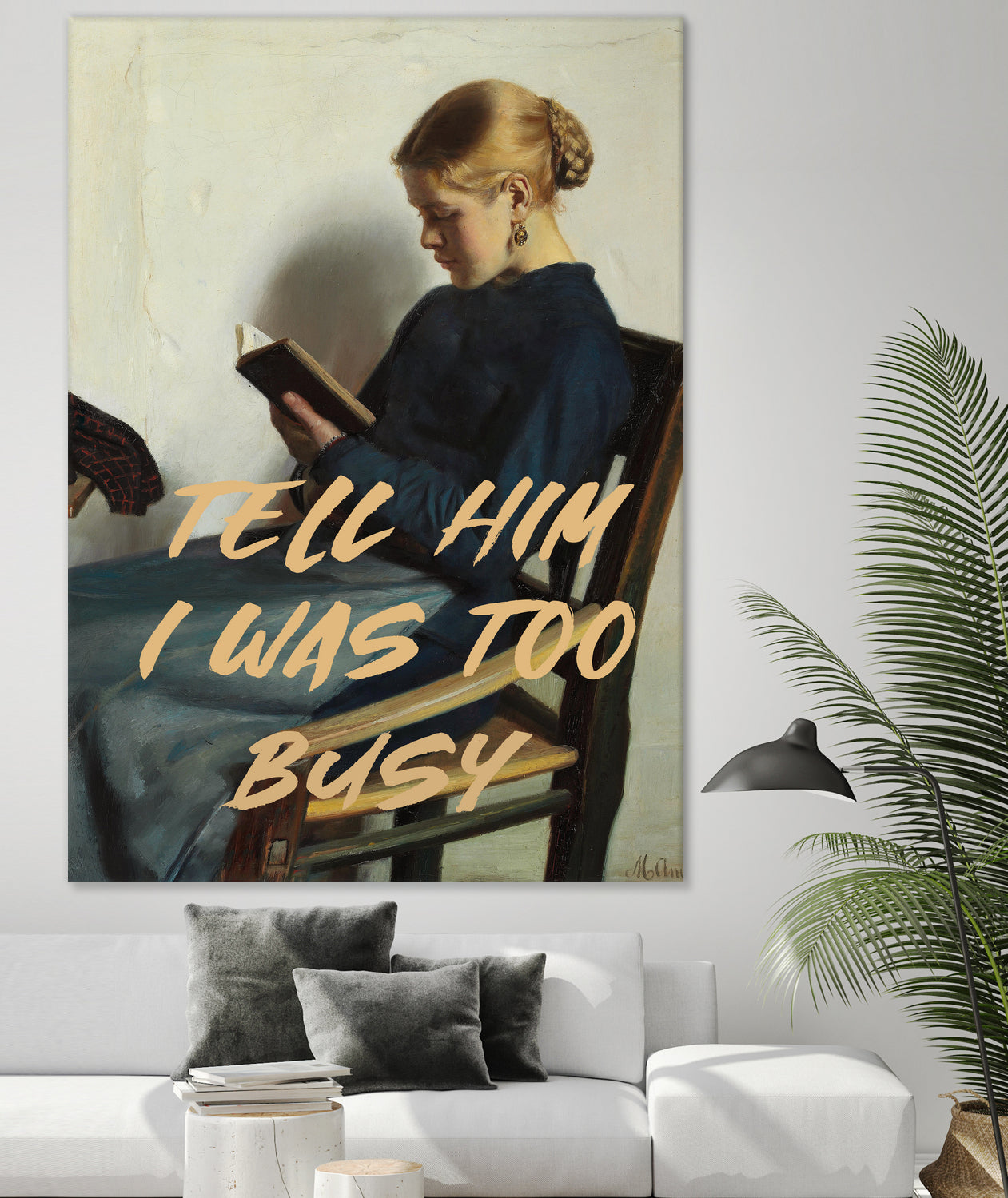 Tell Him I Was To Busy by The Art Concept on GIANT ART - clothing text & quotes clothing