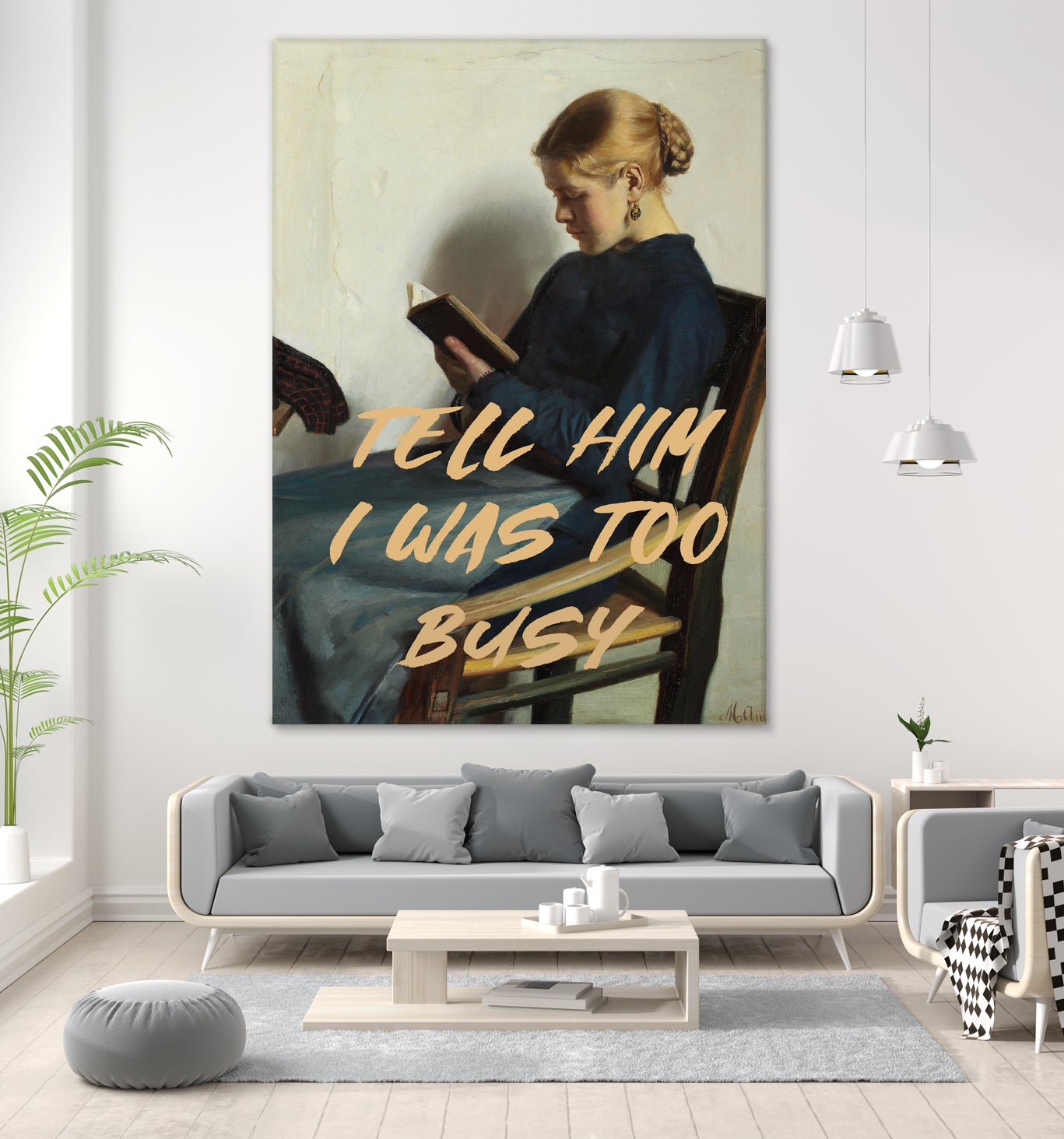 Tell Him I Was To Busy by The Art Concept on GIANT ART - clothing text & quotes clothing