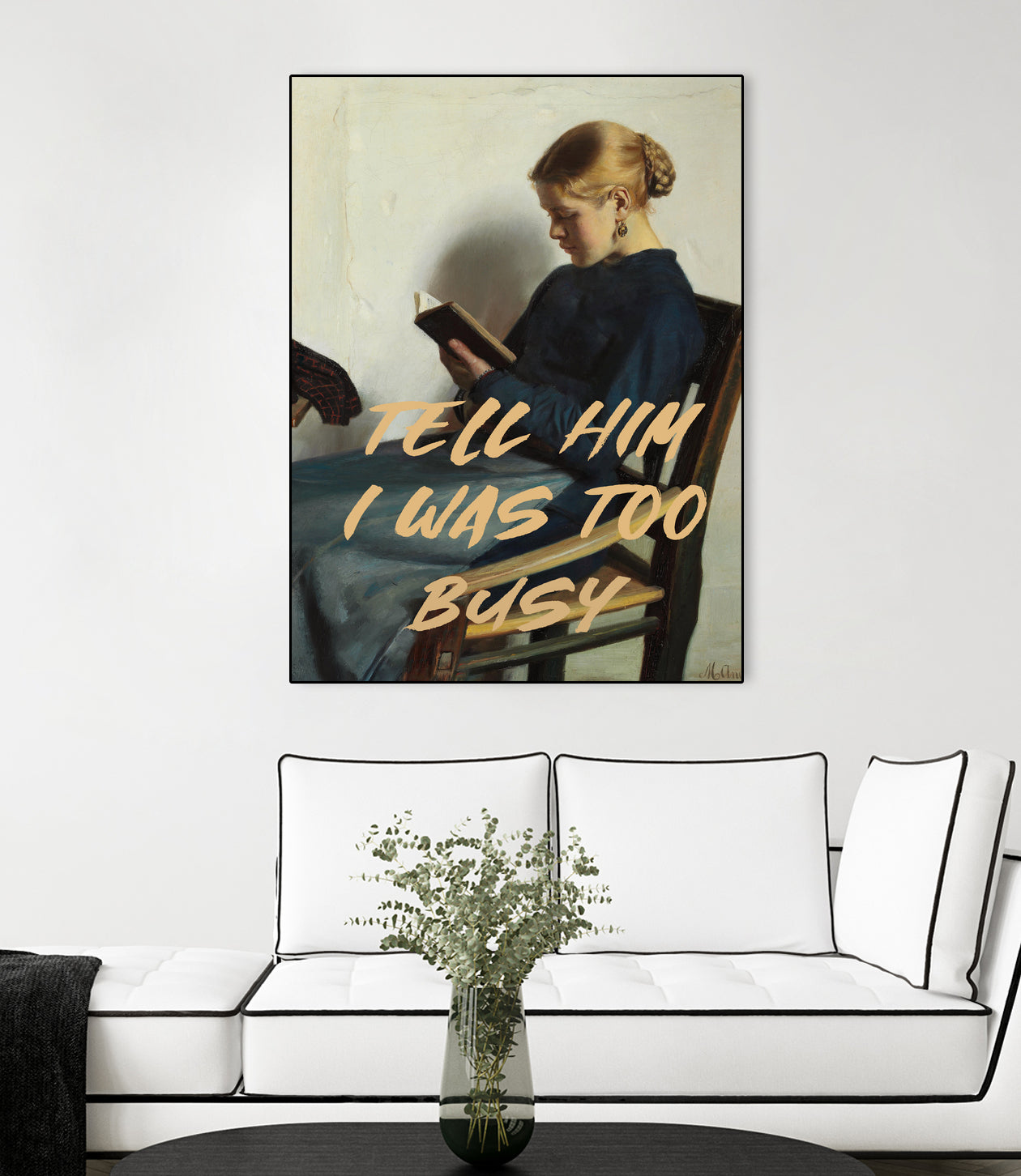 Tell Him I Was To Busy by The Art Concept on GIANT ART - clothing text & quotes clothing