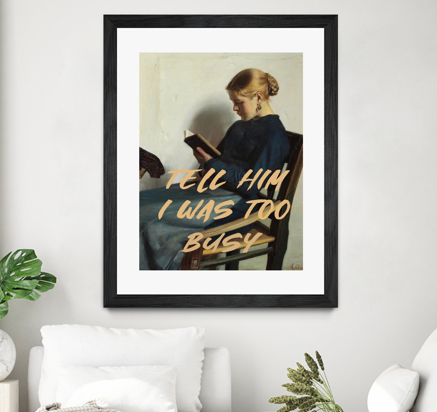 Tell Him I Was To Busy by The Art Concept on GIANT ART - clothing text & quotes clothing