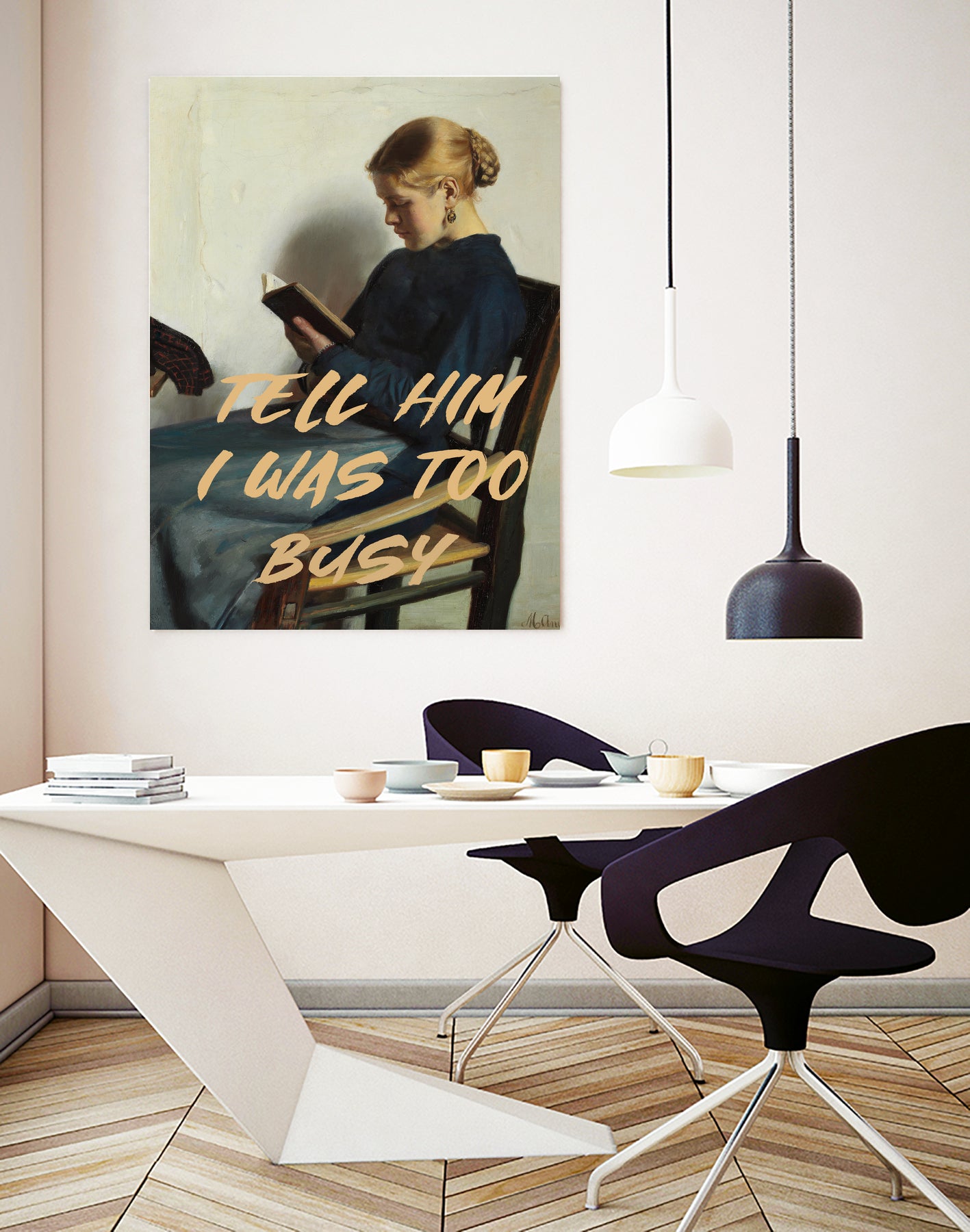 Tell Him I Was To Busy by The Art Concept on GIANT ART - clothing text & quotes clothing