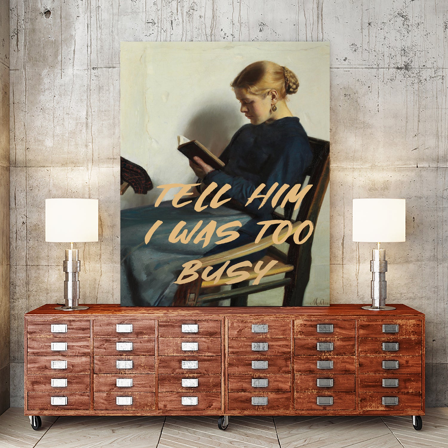 Tell Him I Was To Busy by The Art Concept on GIANT ART - clothing text & quotes clothing