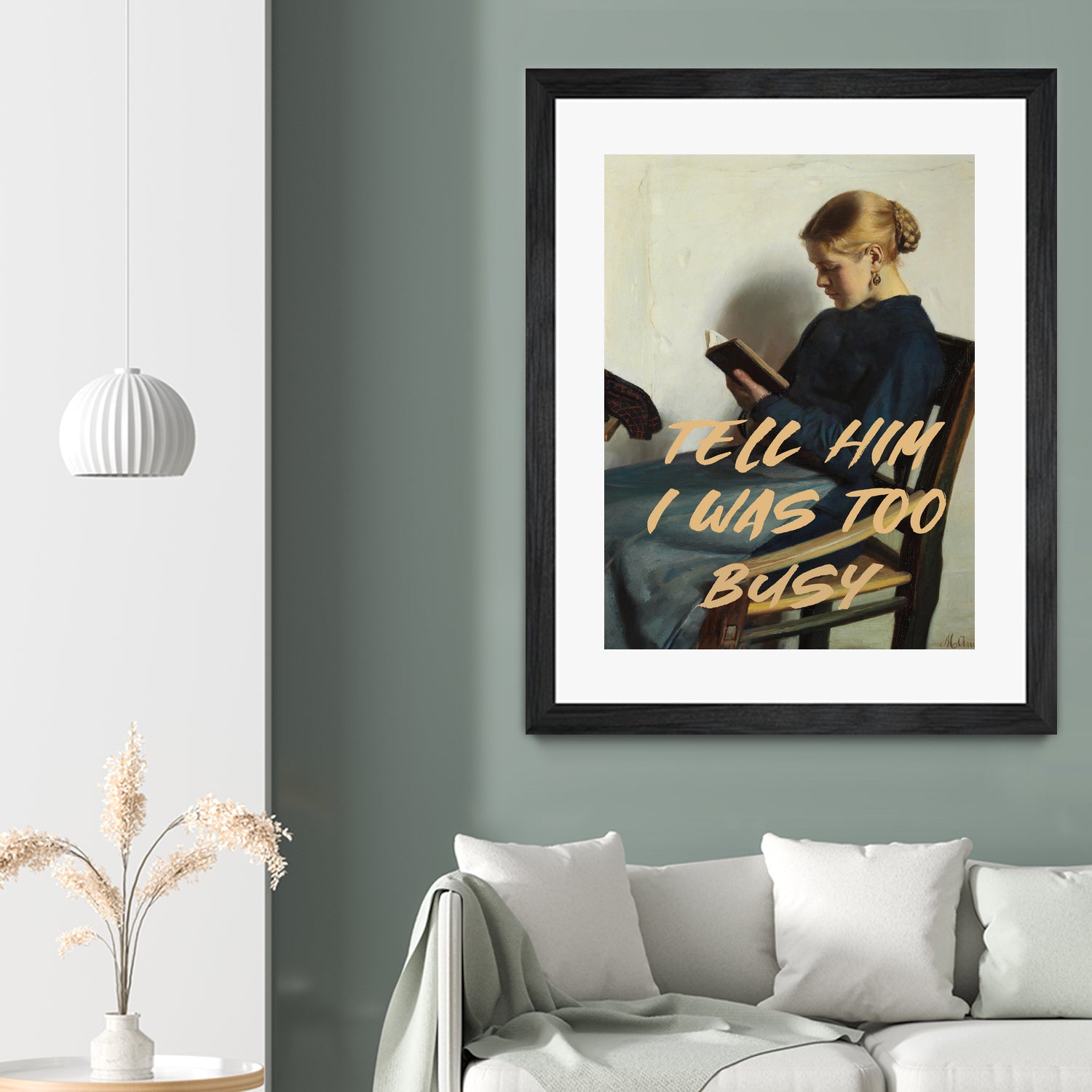 Tell Him I Was To Busy by The Art Concept on GIANT ART - clothing text & quotes clothing