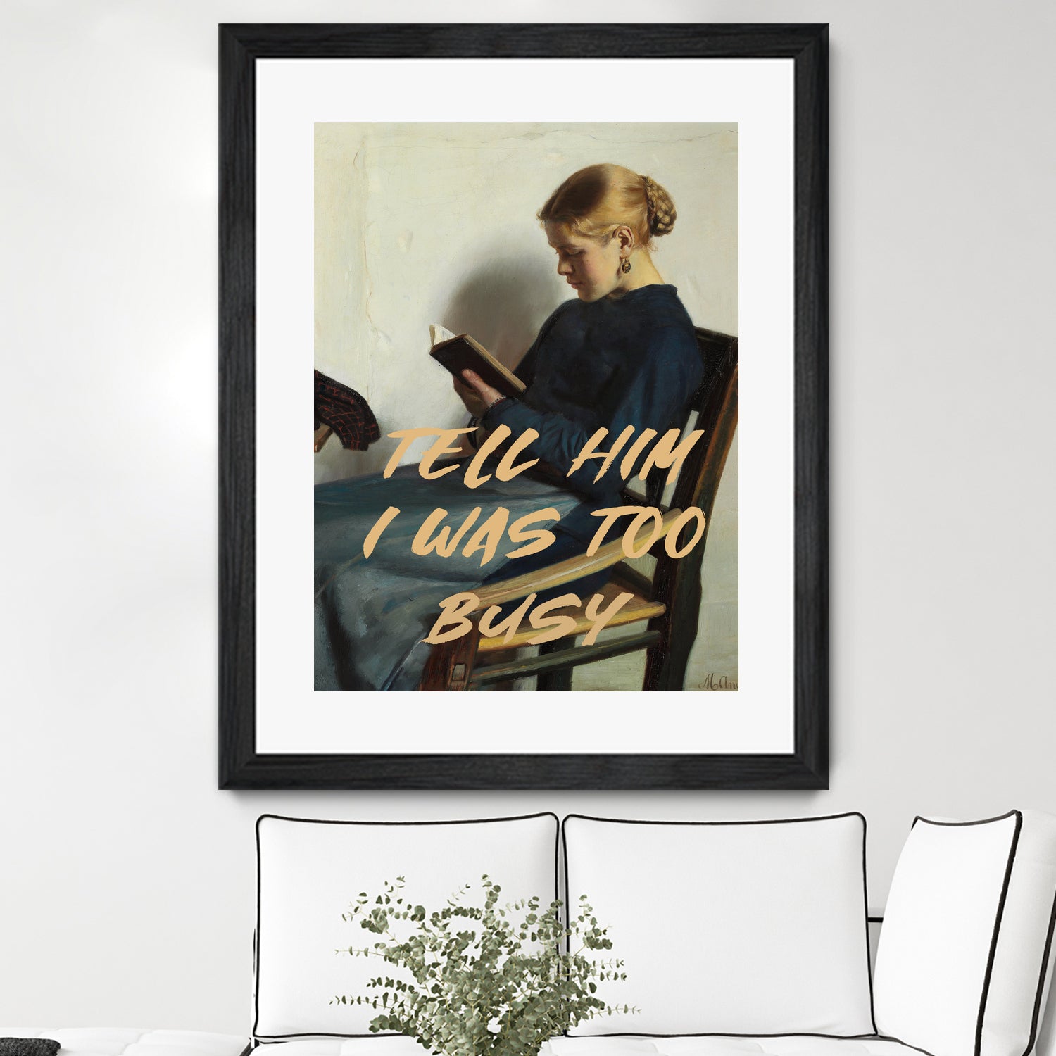 Tell Him I Was To Busy by The Art Concept on GIANT ART - clothing text & quotes clothing