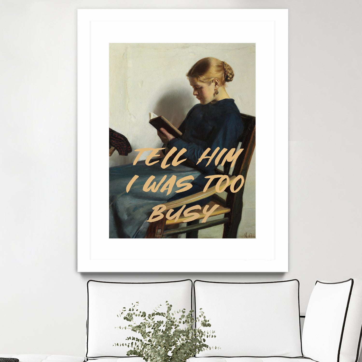 Tell Him I Was To Busy by The Art Concept on GIANT ART - clothing text & quotes clothing