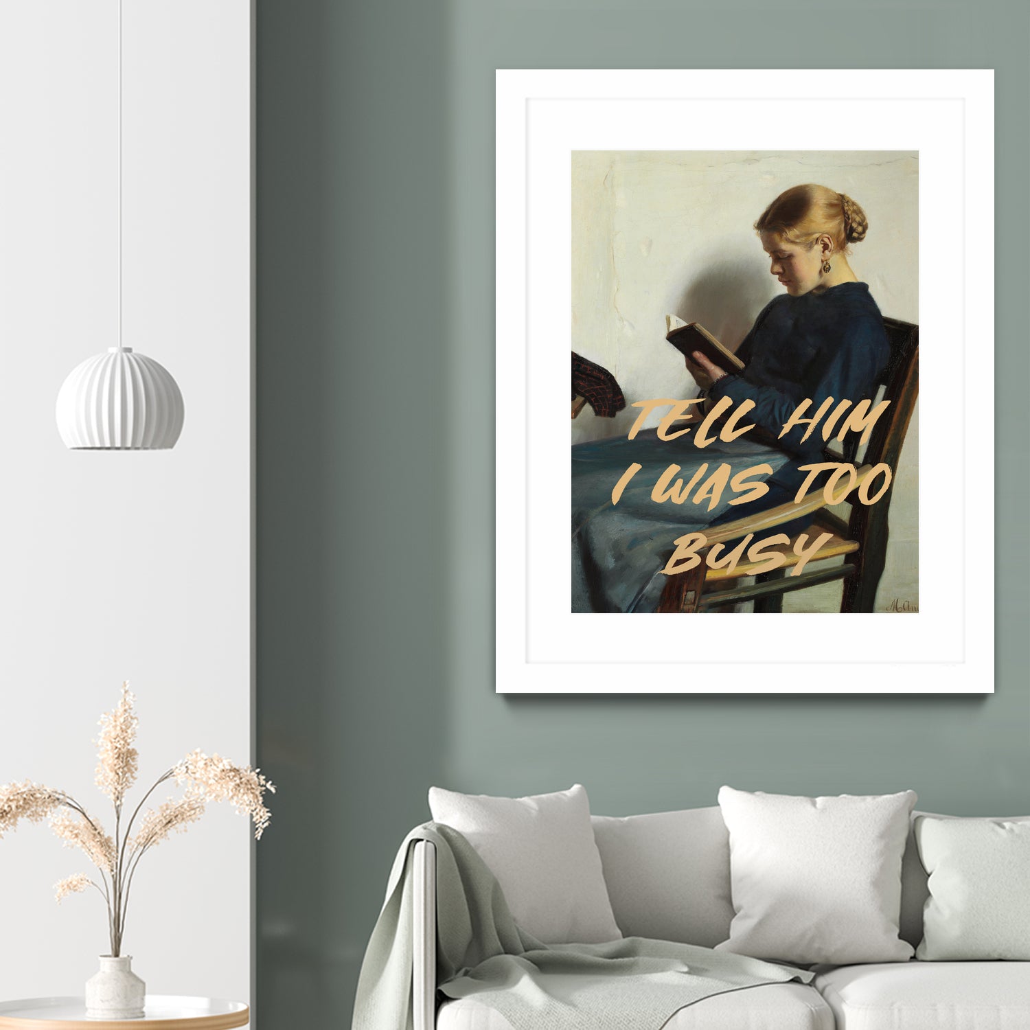 Tell Him I Was To Busy by The Art Concept on GIANT ART - clothing text & quotes clothing