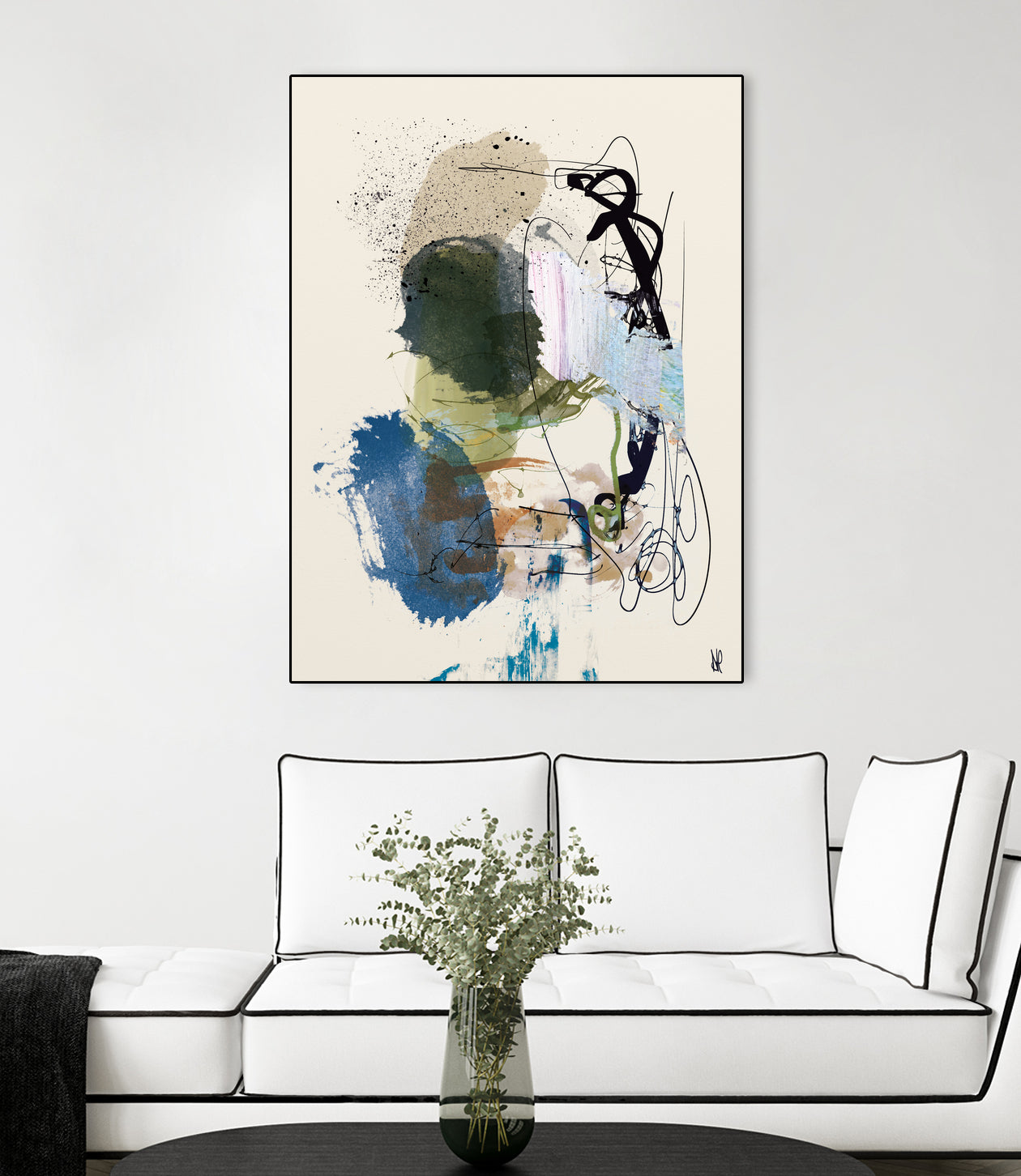 Twin Abstract by Dan on GIANT ART - hobday