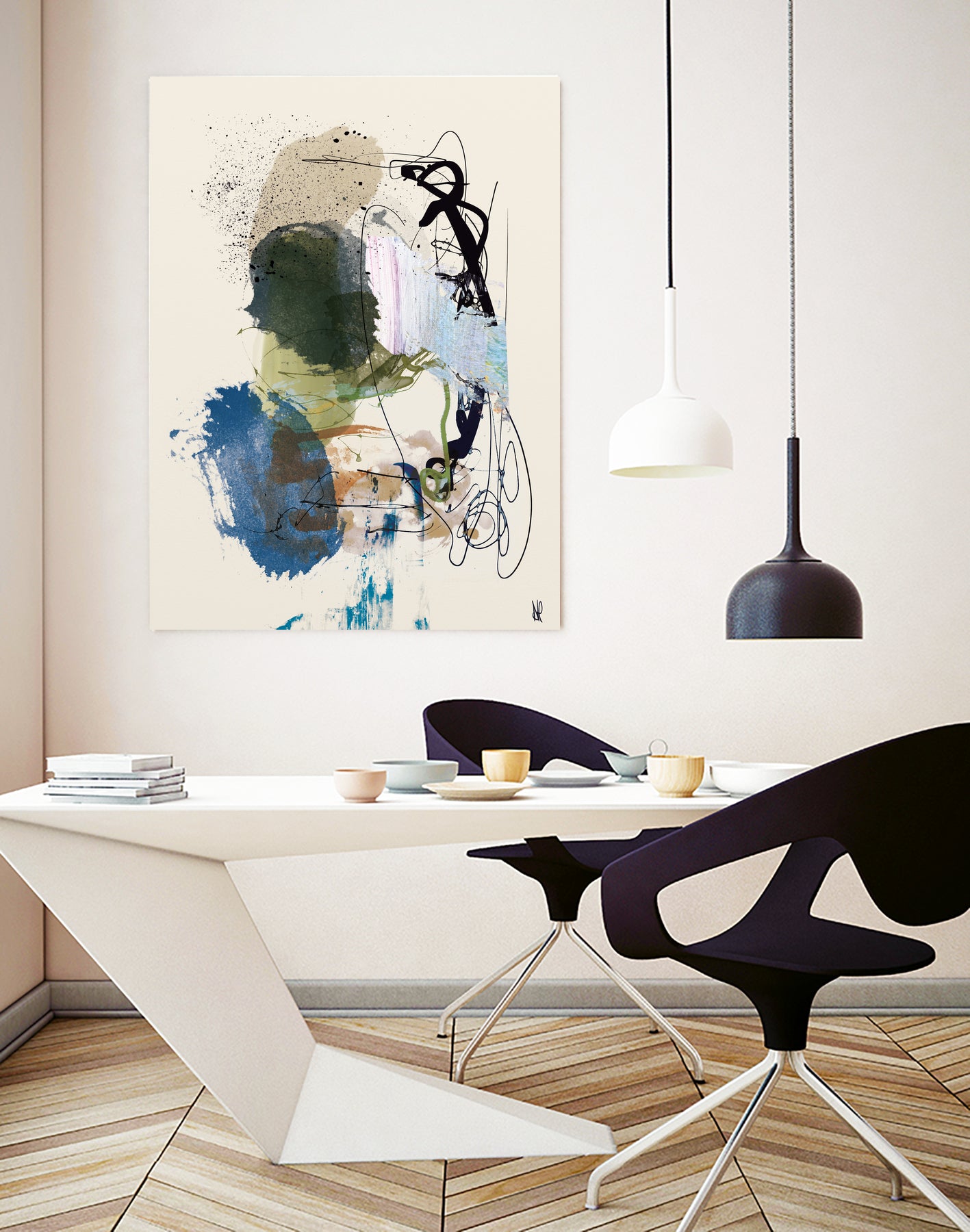 Twin Abstract by Dan on GIANT ART - hobday