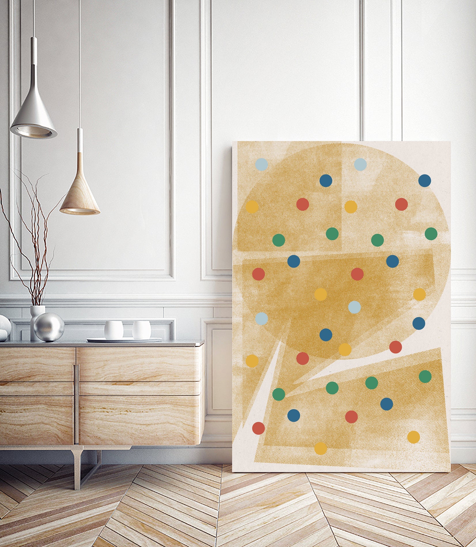 Paper Collage No.6 by The Miuus Studio  on GIANT ART - beige watercolor neutral