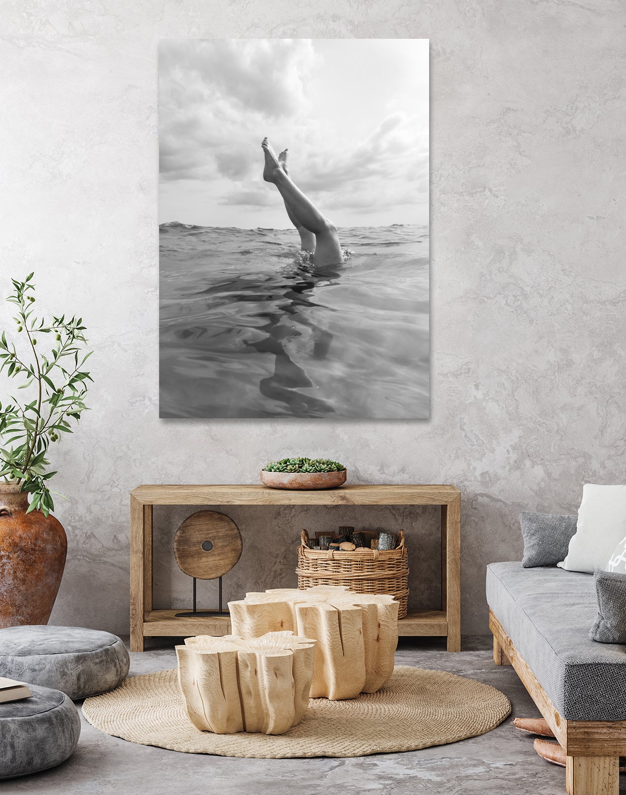 Ocean Dive by Bethany Young on GIANT ART - landscape sky