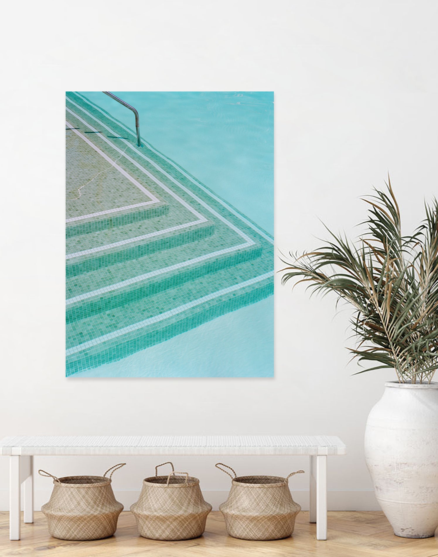 Palm Springs Pool Day II by Bethany on GIANT ART - photography aqua