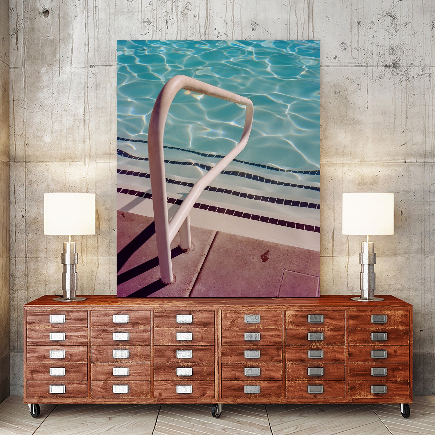 Palm Springs Pool Day by Bethany on GIANT ART - photography swimming pool