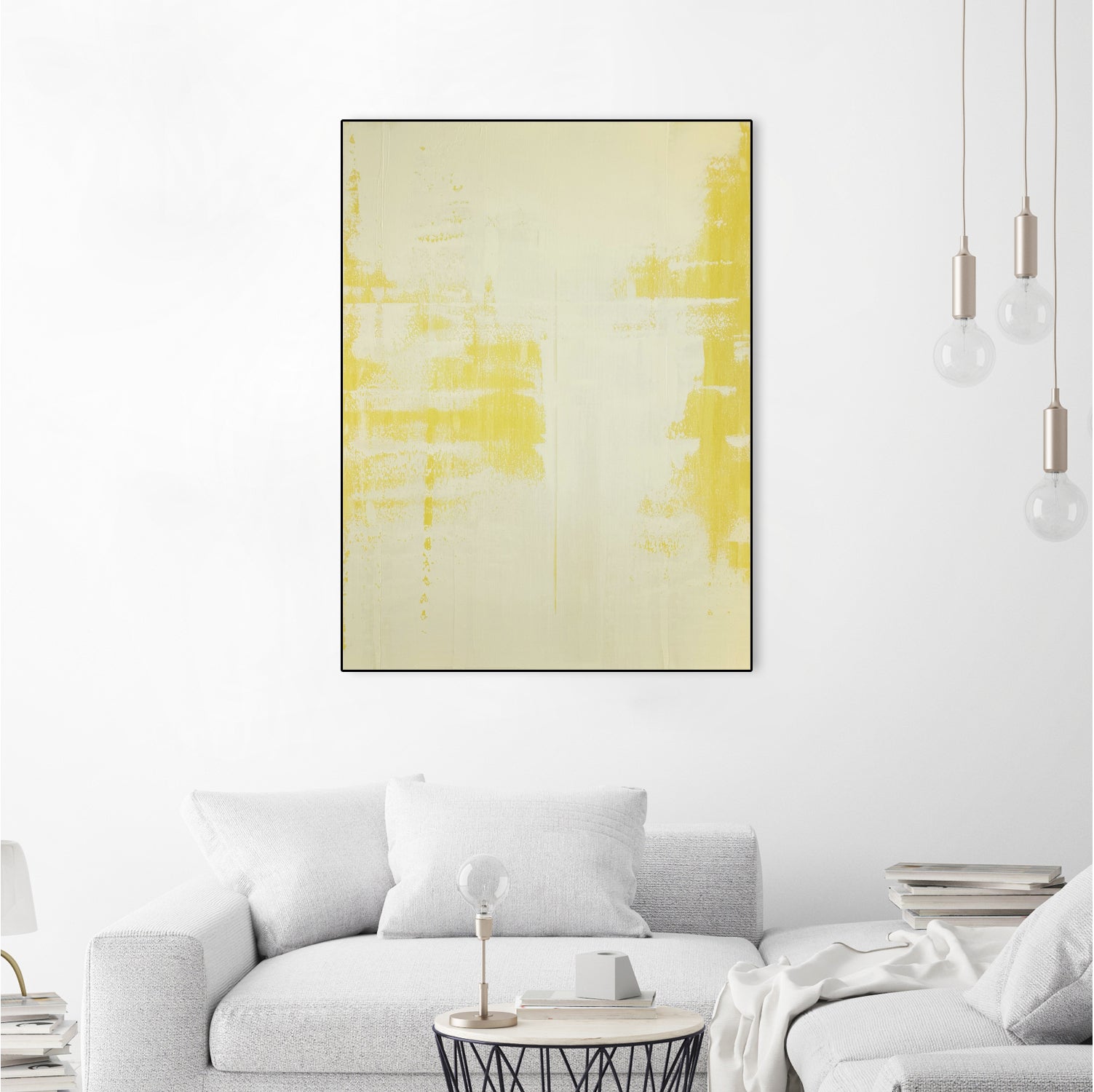 SUNNY SIDE UP by Gustaf Tidholm on GIANT ART - abstract yellow