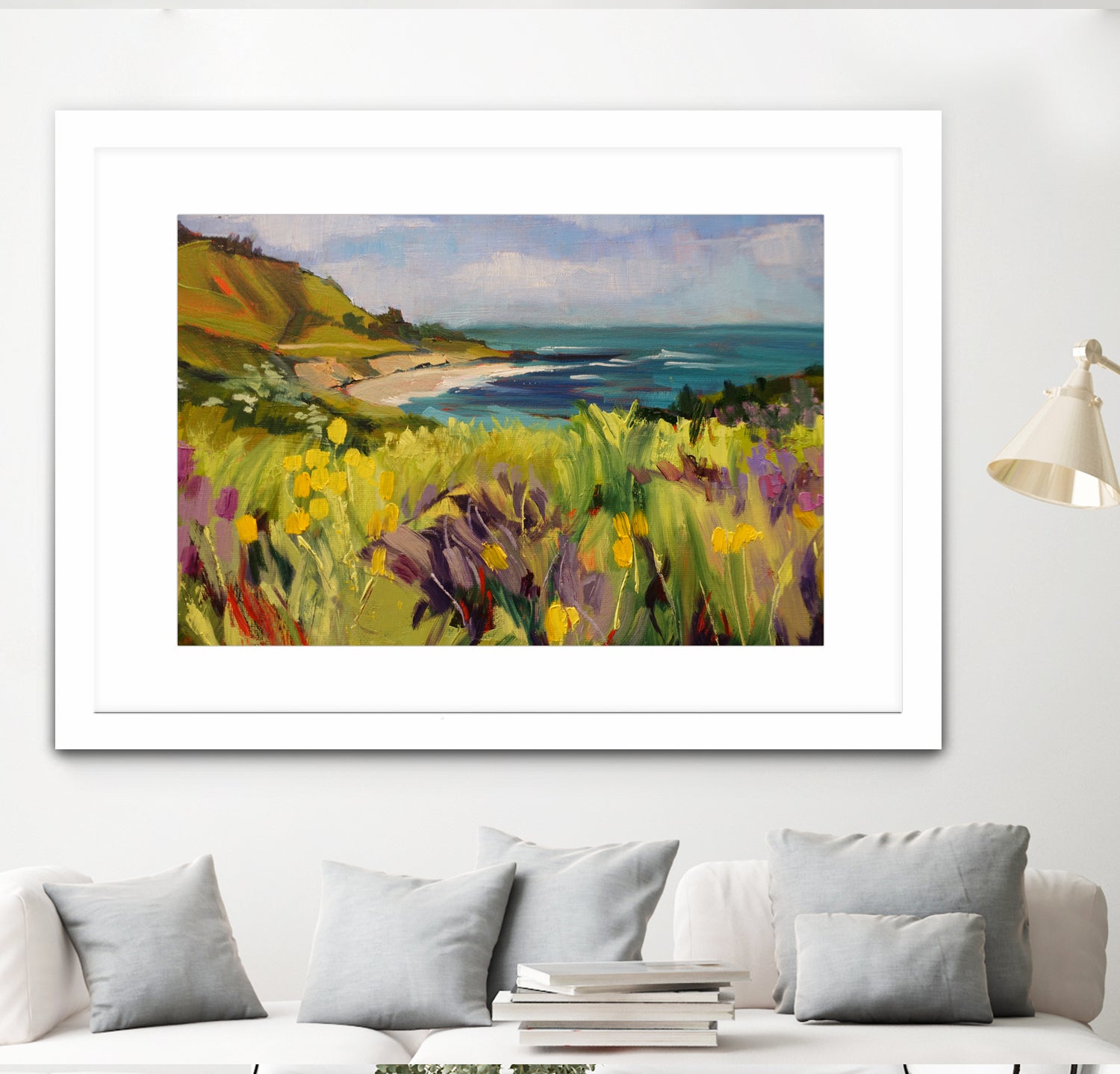 Coastal California by Maxine Shore on GIANT ART - green landscape coast