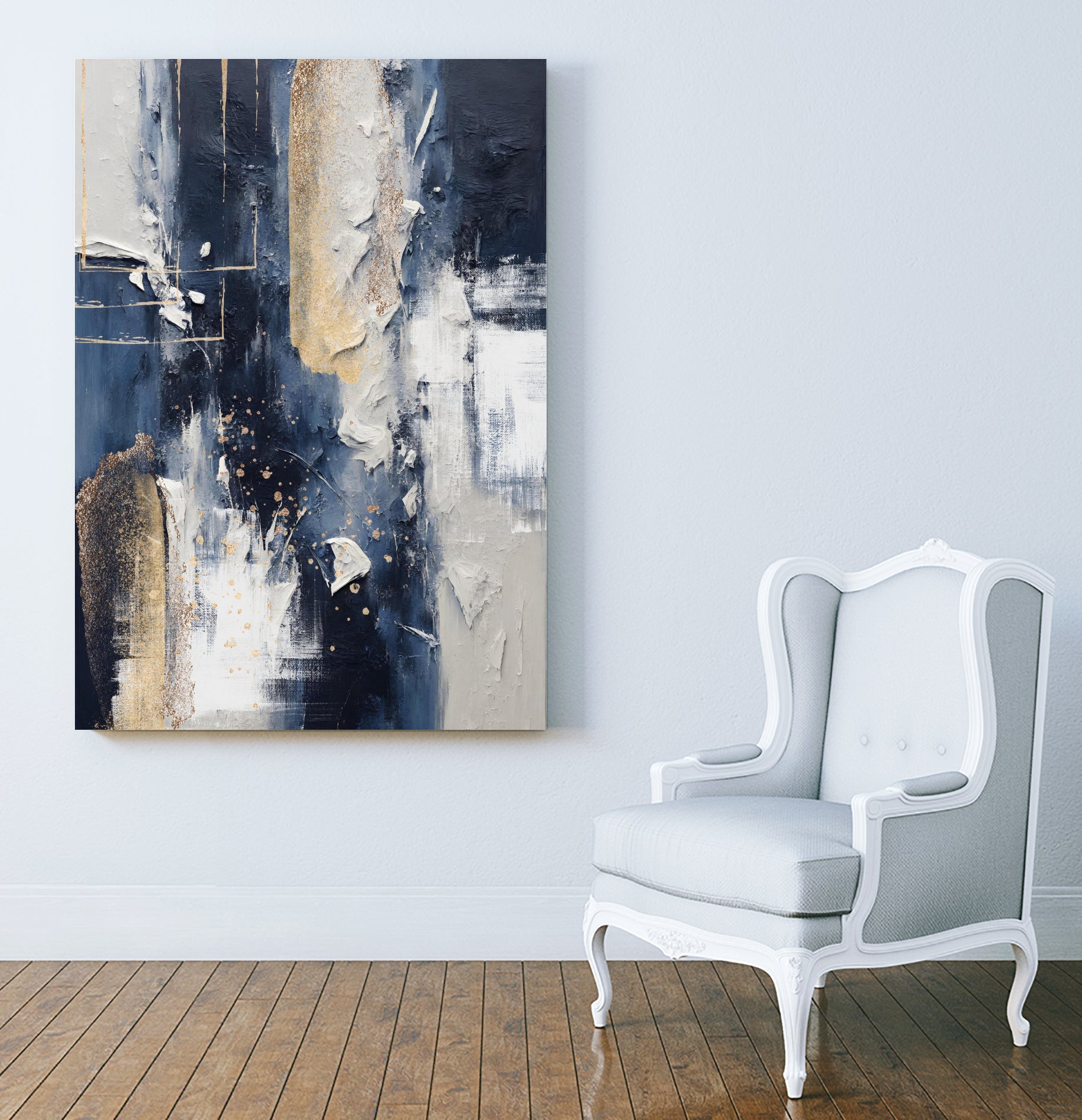 Gold at Midnight by Sally on GIANT ART - illustration painting