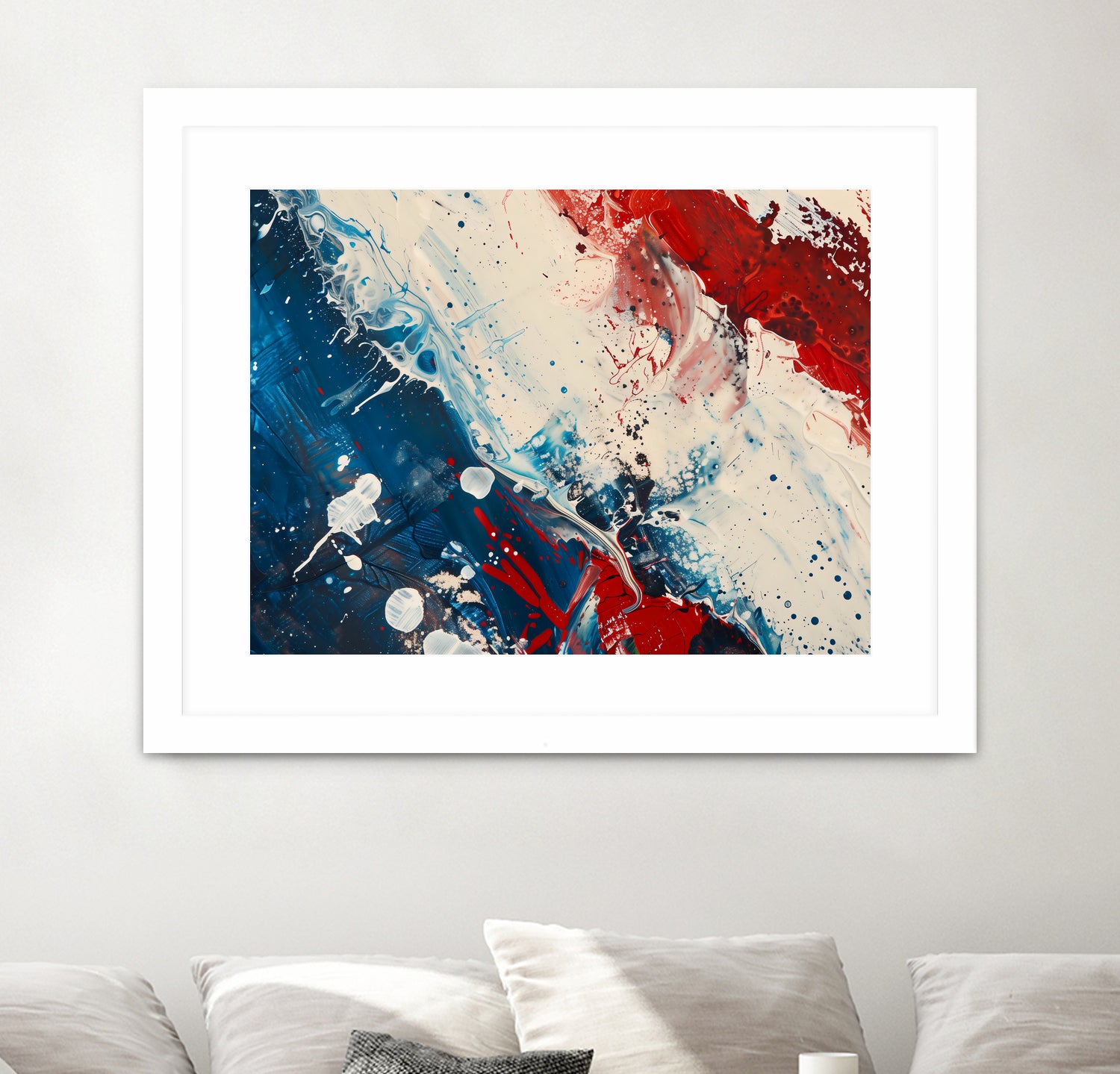 Red White and Blue by Andreas Magnusson on GIANT ART - abstract art