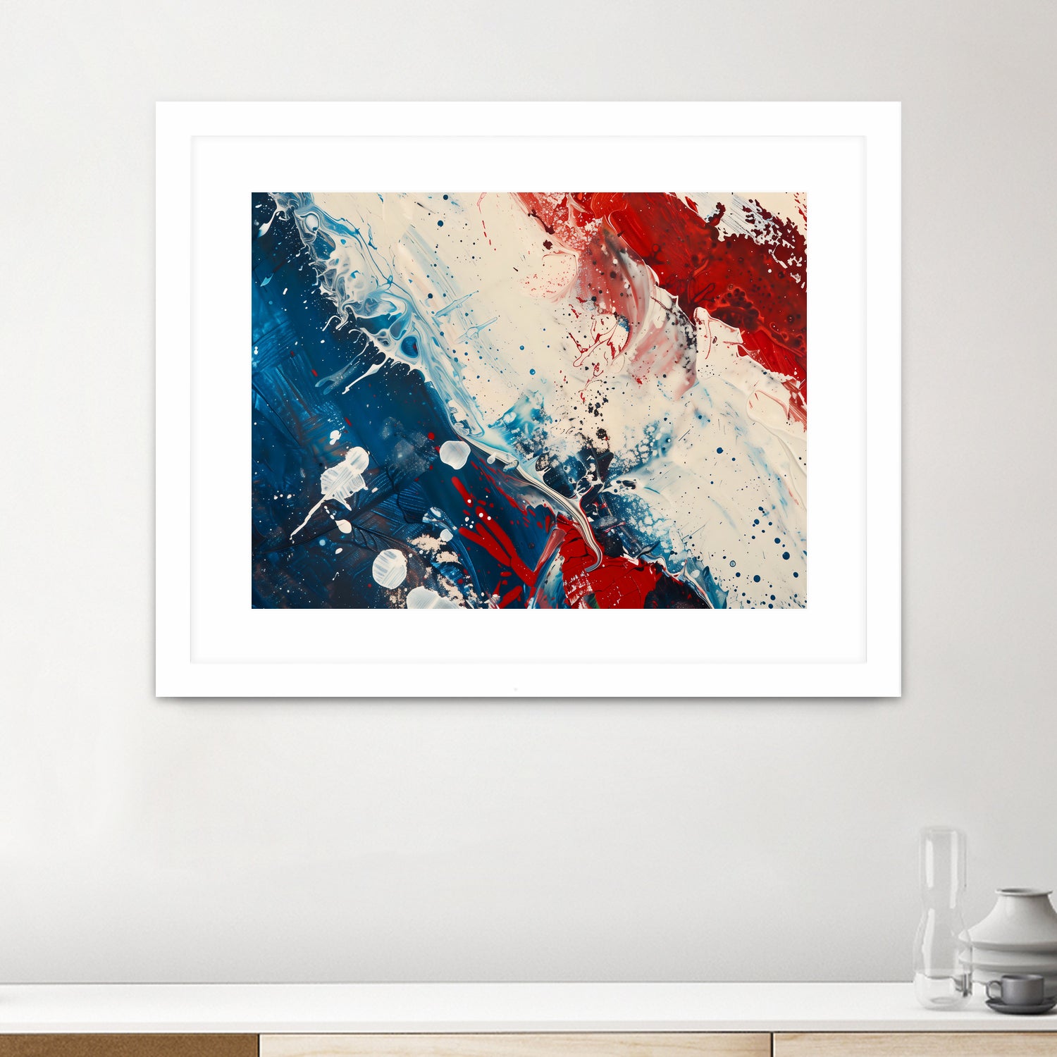 Red White and Blue by Andreas Magnusson on GIANT ART - abstract art