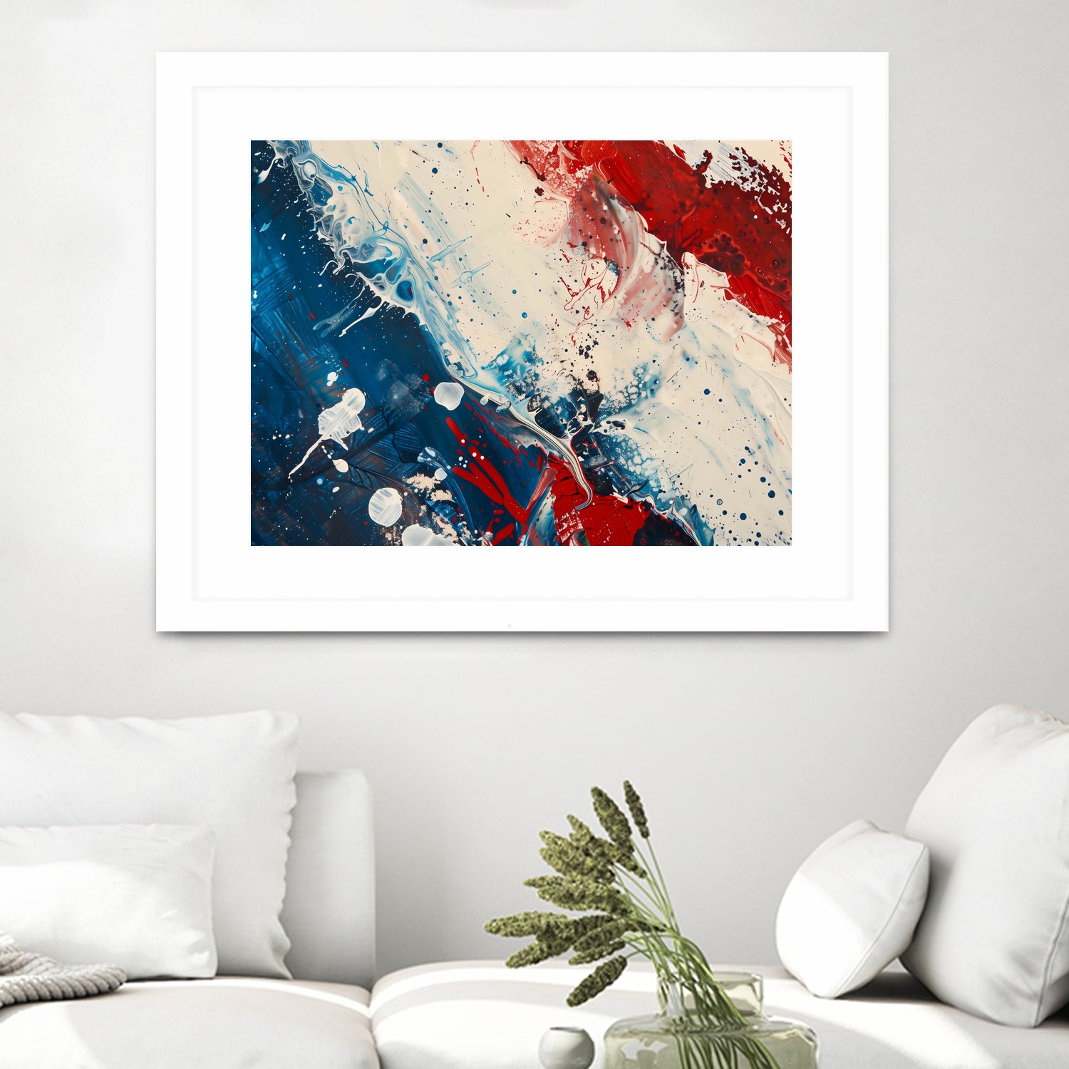 Red White and Blue by Andreas Magnusson on GIANT ART - abstract art