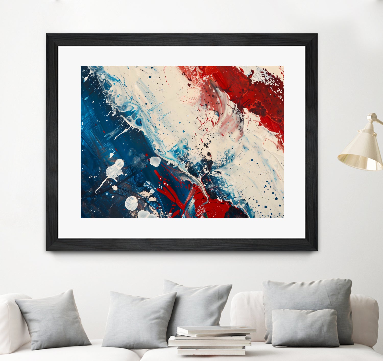 Red White and Blue by Andreas Magnusson on GIANT ART - abstract art