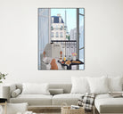 Paris Balcony by Petra Lizde on GIANT ART - illustration  paris