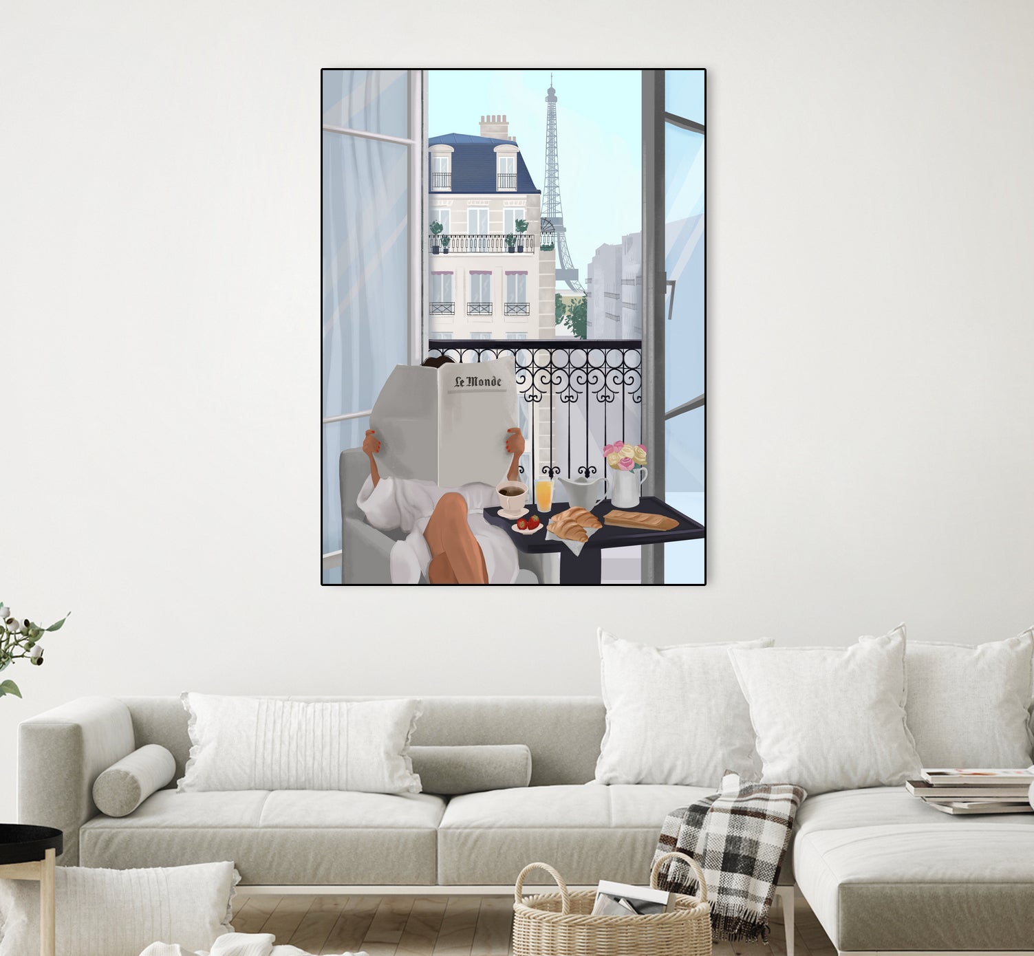 Paris Balcony by Petra Lizde on GIANT ART - illustration  paris